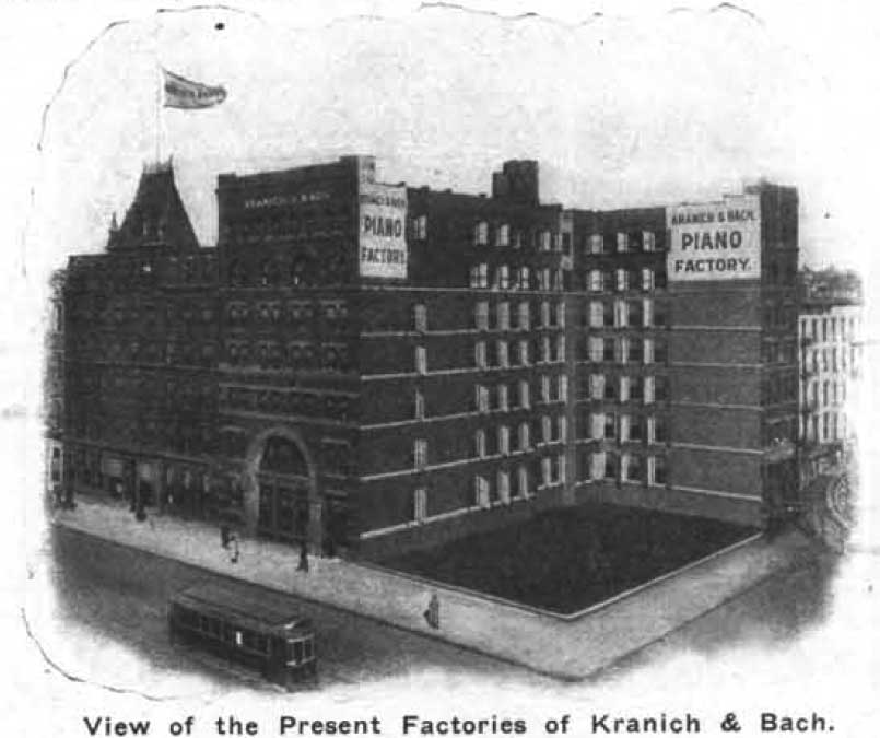 The Kranich & Bach factory, circa 1914