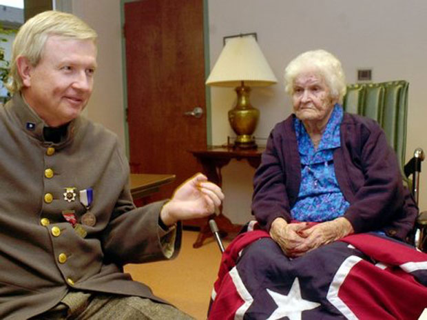 The last known Civil War widow, Alberta Martin, in a nursing home in Enterprise, Ala., on Monday, April 7, 2003