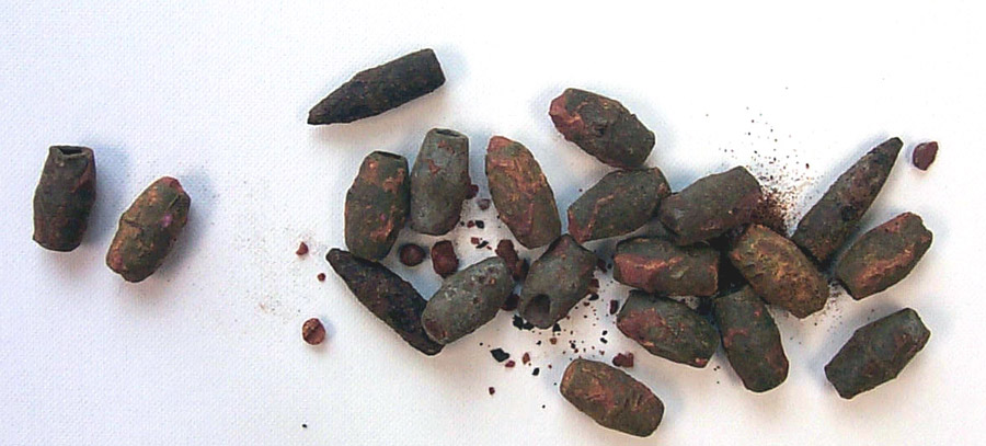 Bullets found in raw gamboge