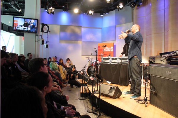 Baba Brinkman performs live on Soundcheck in the Greene Space.