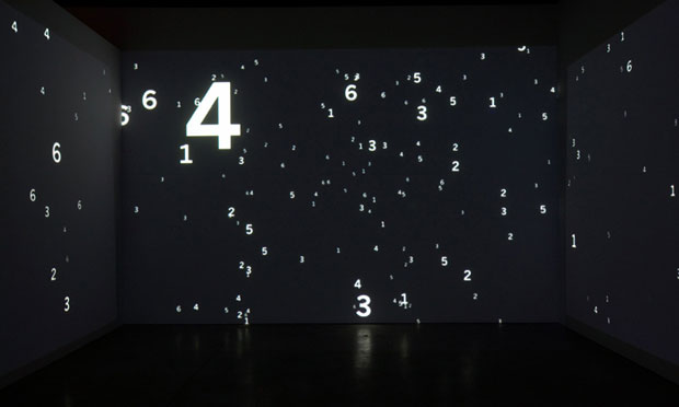 The exhibition includes two video installations by Atlas — 'Painting by Numbers' (2008) and 'Plato's Alley' (2009) — that have never before been seen in New York.