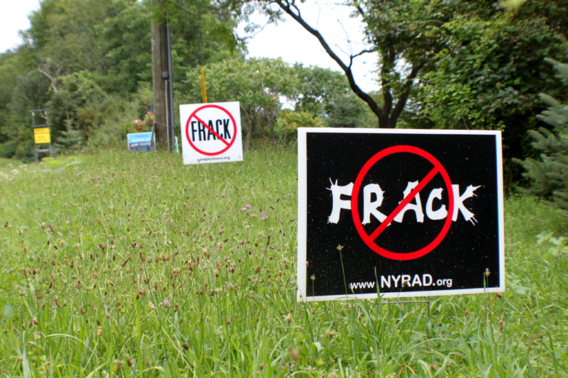 Anti-fracking sign
