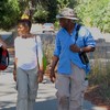 Host Majora Carter with Audrey and Frank Peterman