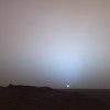 Martian sunset from Gusev Crater.