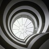 view from inside the Guggenheim Museum