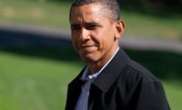 US President Barack Obama on the South Lawn of the White House in Washington on September 5, 2010