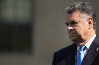 U.S. Rep. Peter King (R-NY) attends a news conference promoting the' 9/11 Health and Compensation Act' on September 8, 2010 in New York City. 