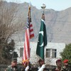 American and Pakistani flags