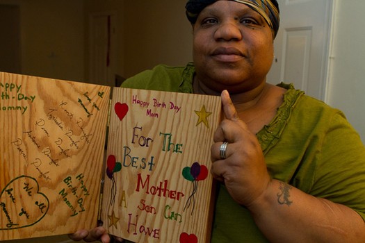 Tyrieshia’s mom loves to watch her daughter box.  “I mean, I wanted her to be my cheerleader, but whatever could get her focused at the time...” 