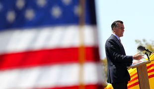Mitt Romney at a Memorial Day event in San Diego