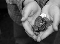 hands, money