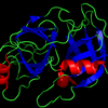 X-ray crystallographic structure of Trypsin