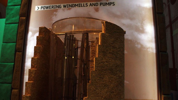 The 16th-century scientist and engineer Taqi al-Din harnessed surging river water in his designs for a six-cylinder pump.