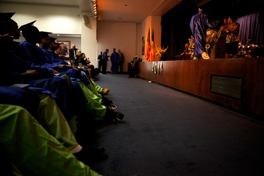 The 2011 East River Academy high school graduation at Rikers Island Correctional Facility.