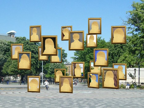 Also contributing to the app: Tamiko Thiel, who created this piece, '20 Portraits for Maria Hernandez,' in honor of the Bushwick park's namesake.