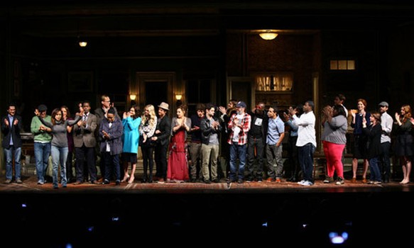 Cast curtain call for the 10th Annual Production of 