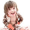 Down syndrome, child, smile, beach