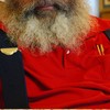Santa Claus pondering Christmas
