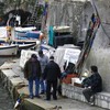 Fishermen in Vambolieri, italy