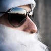 santa, sunglasses