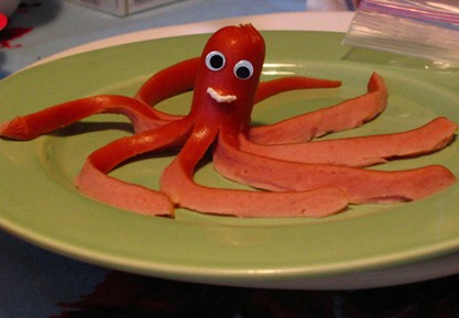 1st Place - octopus hotdog
