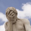 denial, wrong, facepalm, statue