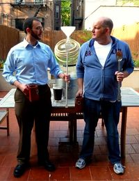 Michael Haskell and Rich Armstrong of 3D6Brewing in Park Slope, Brooklyn