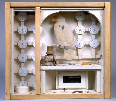 Untitled (Cockatoo with Watch Faces), Joseph Cornell