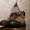 veterans, boots, flag