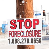 Stop foreclosures sign