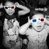 3-d 3d glasses, girls
