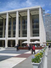 Lincoln Center in the spring