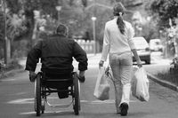 wheelchair, disability, couple