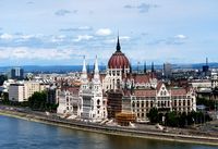 Hungarian Parliament buildling in Budapest