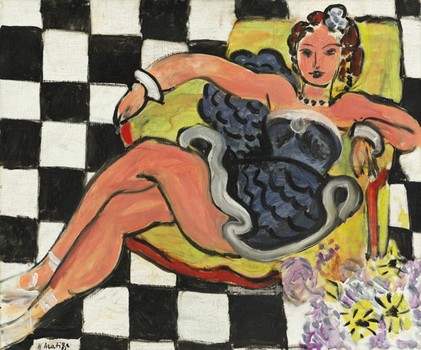 Henri Matisse's <em>Danseuse Dans Le Fauteuil, Sol en Damier</em> sold for $20,802,500. Its estimated worth was between $12 and $18 million.