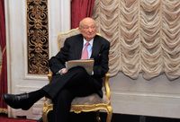 Former New York City Mayor Ed Koch at the celebration of his 85th Birthday in 2009