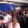 New York Rep. Anthony Weiner speaks to the press about sending lewd Twitter messages on June 6, 2011