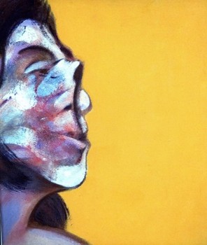 Helly Nahmad Gallery is pairing works by two key 20th century painters: Chaim Soutine and Francis Bacon. Above, Bacon's 'Portrait of Henrietta Moraes,' from 1969.