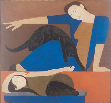 Another painting by Barnet in the show, 