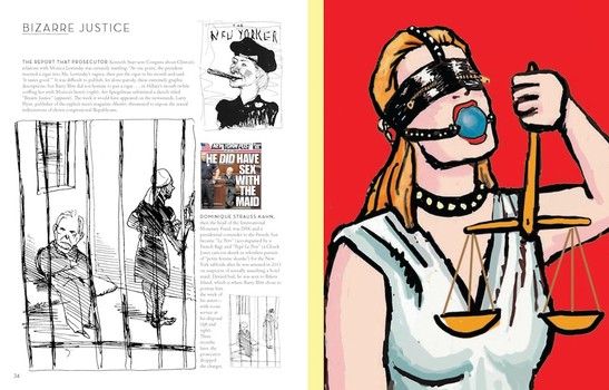 'Bizarre Justice,' sketch by Art Spiegelman. From <em>Blown Covers,</em> by Françoise Mouly. 