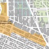 A map of the area that will be covered in street art