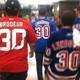 Rangers fans and Devils fans