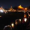 People gather for a vigil at University Medical Center for U.S. Rep. Gabrielle Giffords (D-AZ), who was shot during an event in front of a Safeway grocery store January 8, 2011 in Tuscon, Arizona.