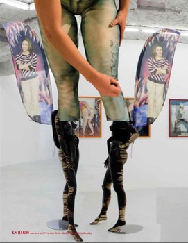 'Position Series #58,' is a chromogenic print with photogram made by K8 Hardy.