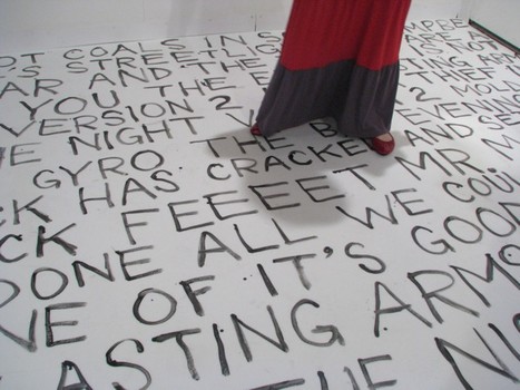 NYC's James Cohan Gallery let artist Trenton Doyle Hancock redo their booth's floor.
