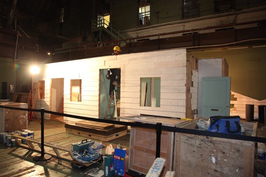 The installation from the front.