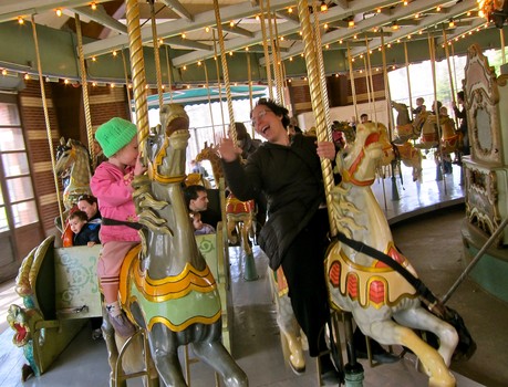 Prospect Park Carousel on opening day April 2, 2011