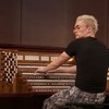 Cameron Carpenter setting up a Rodgers 4-manual organ in the Greene Space on April 19, 2012.