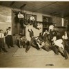 Real newsies in the Newsboys' Lodging House gym.