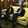Rob Walker and Kurt Andersen at Vintage Thrift in Manhattan